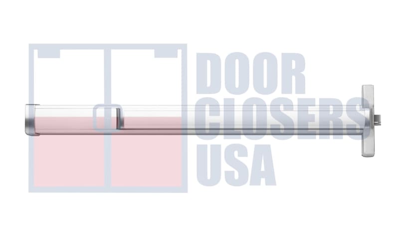 Calibre Door Closers 9300-1-36-RHR-AL Right Hand Reverse Rim Panic Exit Device, For 36 in. Door, Aluminum Finish