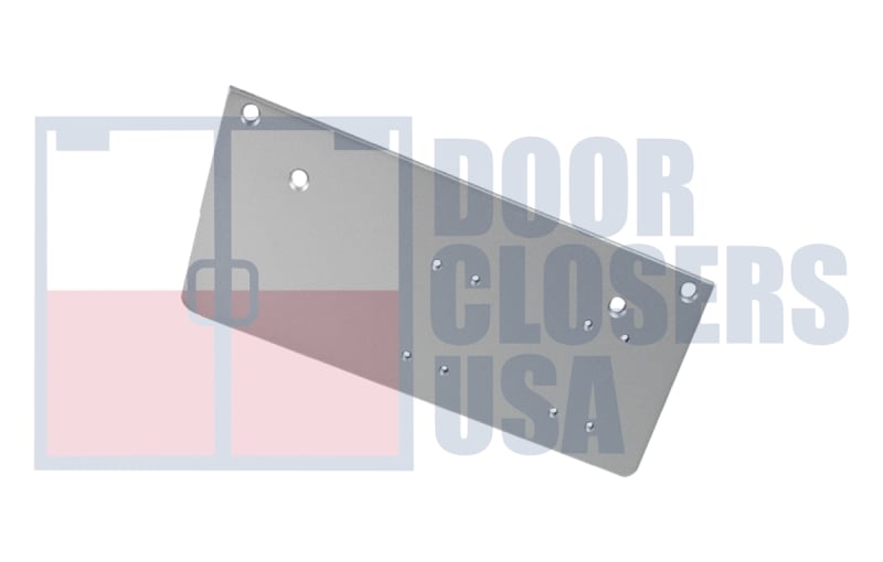 Door Controls USA 4116 Surface Mount Door Closer — Parallel Arm Installation Drop Plate For Doors With Narrow Top Rail, Aluminum Finish Door Controls USA 4116 Surface Mount Door Closer — Parallel Arm Installation Drop Plate For Doors With Narrow Top Rail, Aluminum Finish