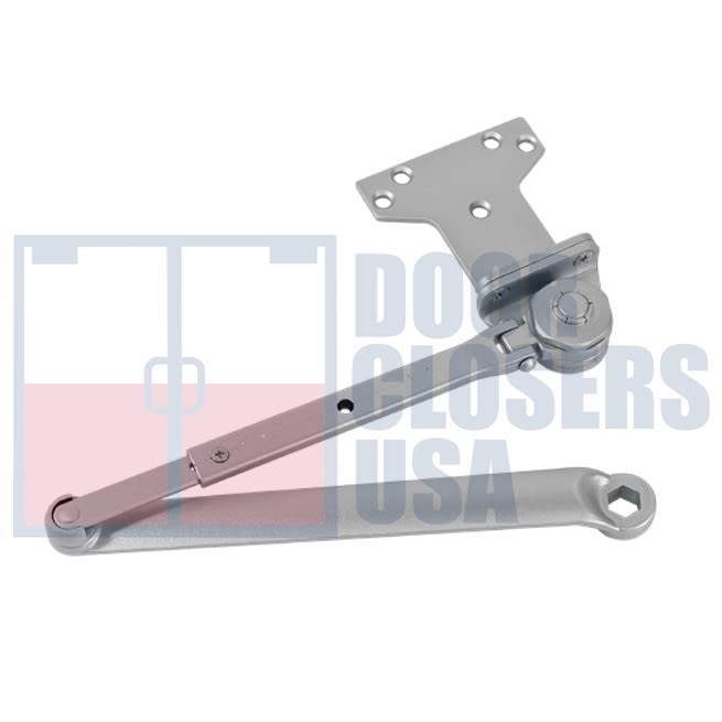 Phoenix Door Controls 416 Surface Mount Door Closer â€” Hold Open Friction Arm, Aluminum Finish
