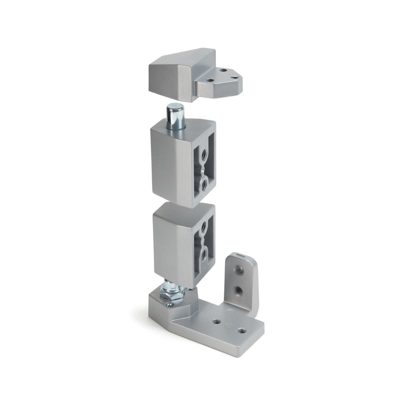 Calibre Door Closers PV-3002-AL Right Hand Offset Pivot Set, Flush Door, Aluminum Finish