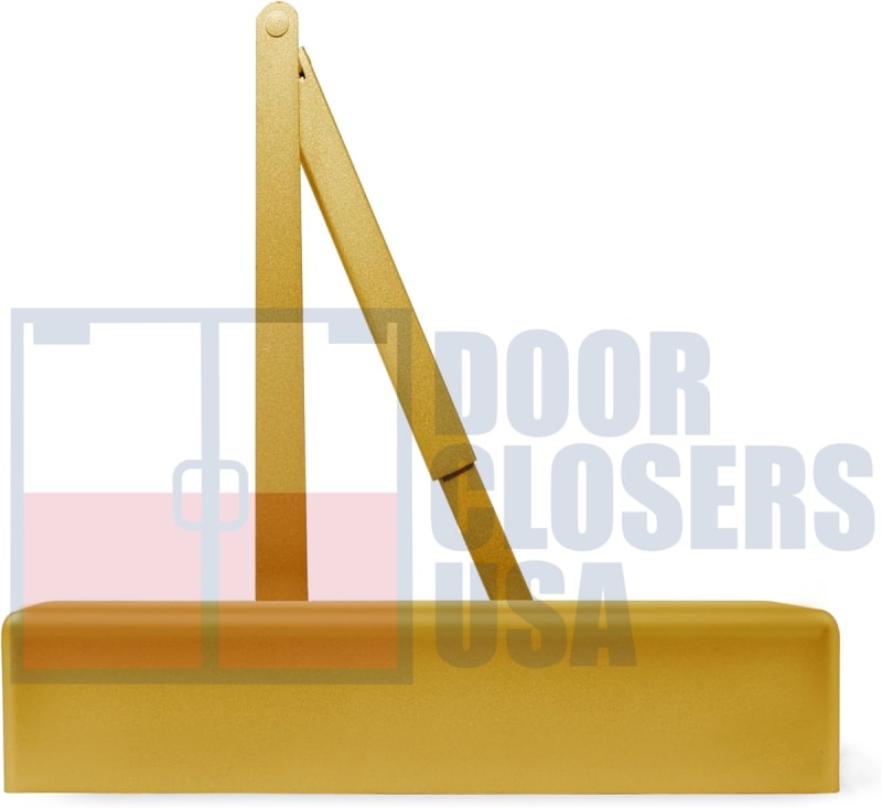 Liberty Elite Grade 1 Heavy Duty ADA Barrier Free Door Closer With Handicap Hold Open Time, Adjustable Spring 1-6, and Backcheck, Gold Finish