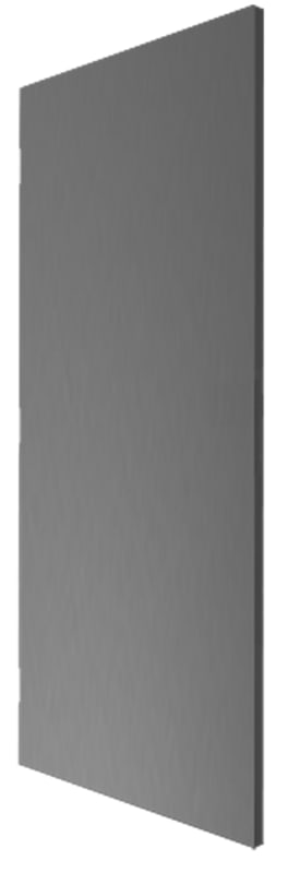 Fenestra Style Replacement 3 ft x 7 ft (36 in x 84 in) Commercial 18 Gauge Galvannealed Hollow Metal Door With Insulated Polystyrene Core, Rim Exit Device Prep, Closer and Hinge Reinforcement, 3 Hour Fire Rated