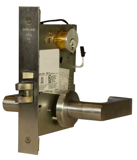 Electrified Solenoid Institutional With Deadbolt Mortise Lock (Schlage L9000 Series Replica), Special Order 3-4 Week Production Time