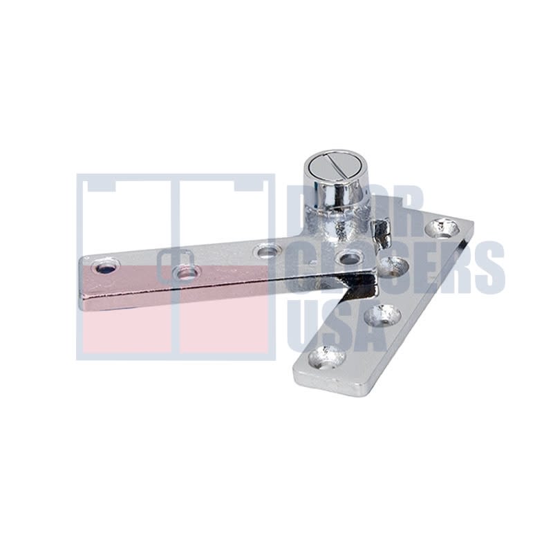 Dorma 3/4 in. Offset Top Pivot For 3-1/4 in. Width x 11-1/4 in. Length x 2 in Height Floor Concealed Closers, Polished Chrome Finish