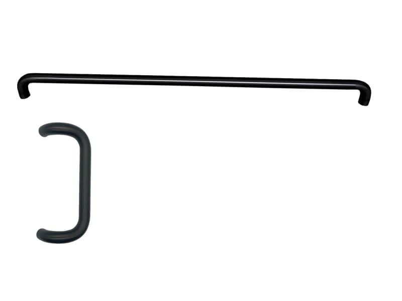 Efco Commercial Door 9 in. Pull Handle and 33 in. Push Bar Set, Dark Bronze Finish