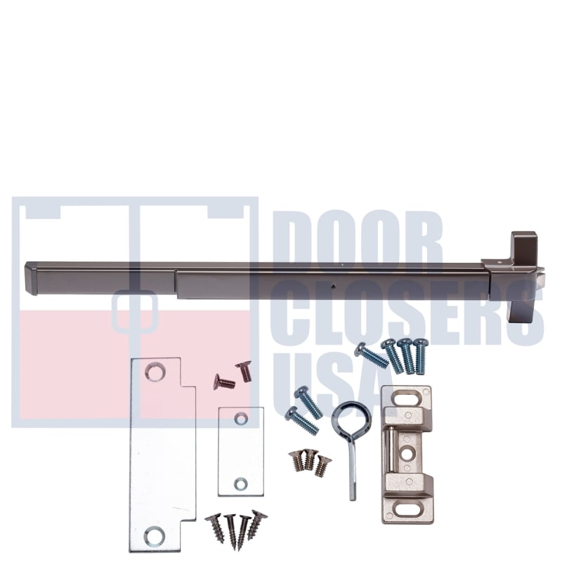 PB10 Rim Panic Bar, For 36 in. Wide Door, Dark Bronze Finish