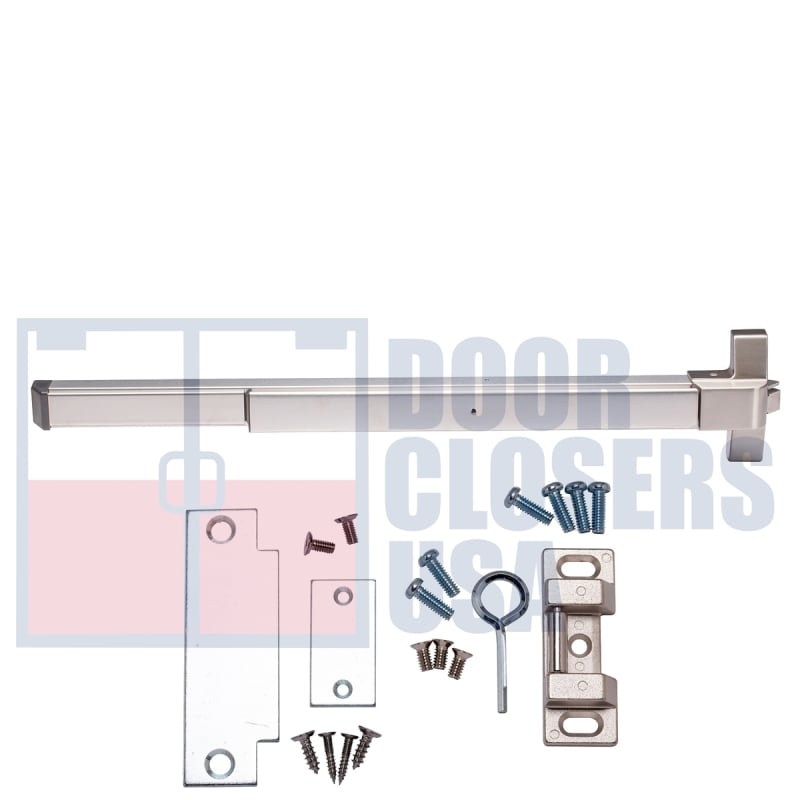 PB10 Rim Panic Bar, For 36 in. Wide Door, US32D Satin Stainless Steel Finish