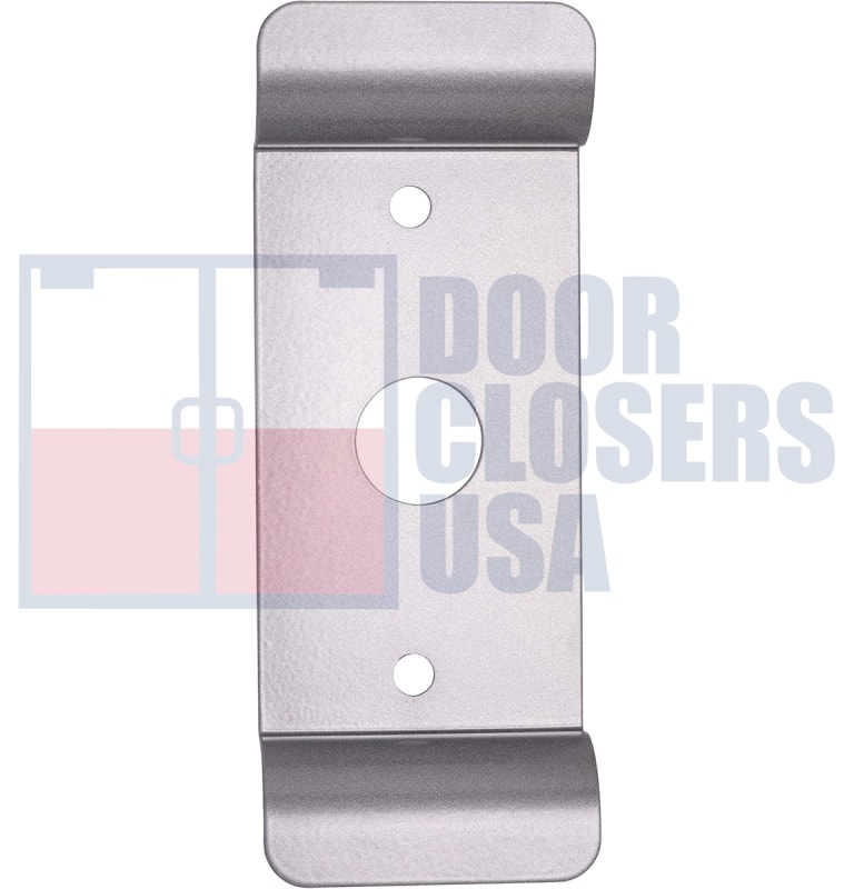 PB11 Series Pull Plate With Lock Cylinder Hole, Aluminum Finish