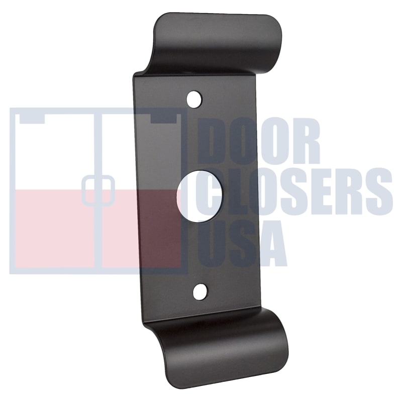 PB11 Series Pull Plate With Lock Cylinder Hole, Dark Bronze Finish