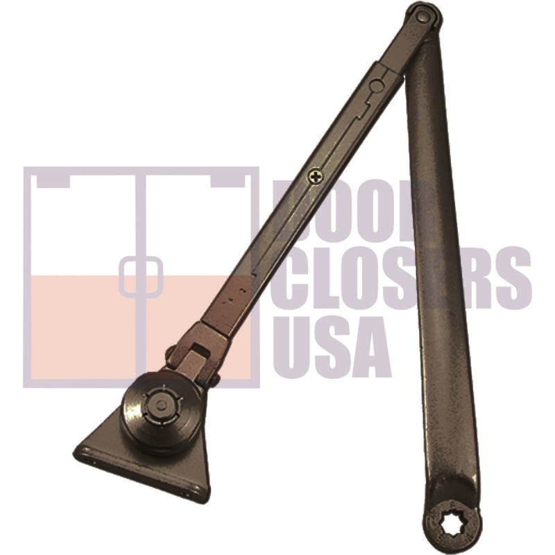 ES4100 Surface Mount Door Closer - Hold Open Friction Arm, Black Finish
