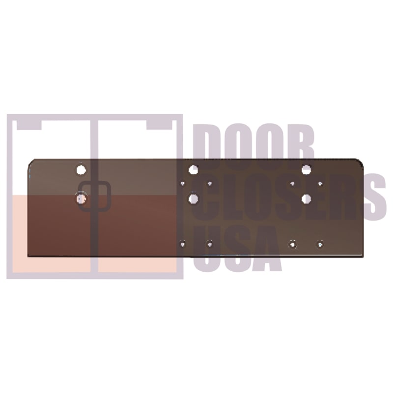 ES4300 Surface Mount Door Closer - Top Jamb Installation Mounting Plate For Flush Ceiling, Dark Bronze Finish