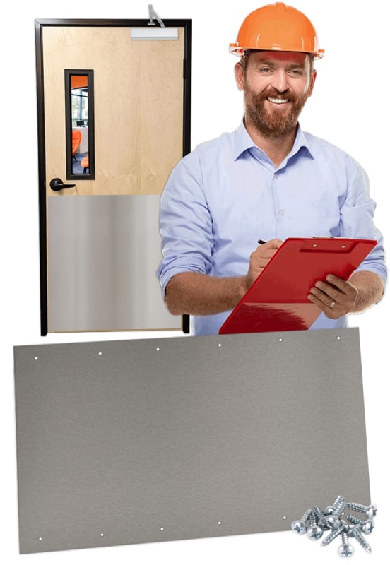 Armor Plate Commercial Doors