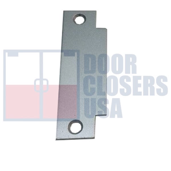Global Door Controls Strike Filler Plate For 1-15/16 in. Wide x 6-1/8 in. Tall Chassis Head, 1-7/8 in. Tall Push Bar Surface Vertical Rod Panic Bar
