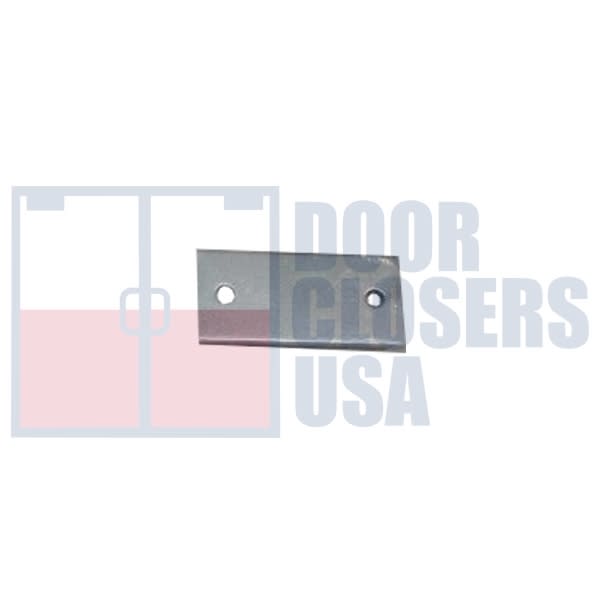 Global Door Controls Latch Filler Plate For 1-15/16 in. Wide x 6-1/8 in. Tall Chassis Head, 1-7/8 in. Tall Push Bar Rim Panic Bar