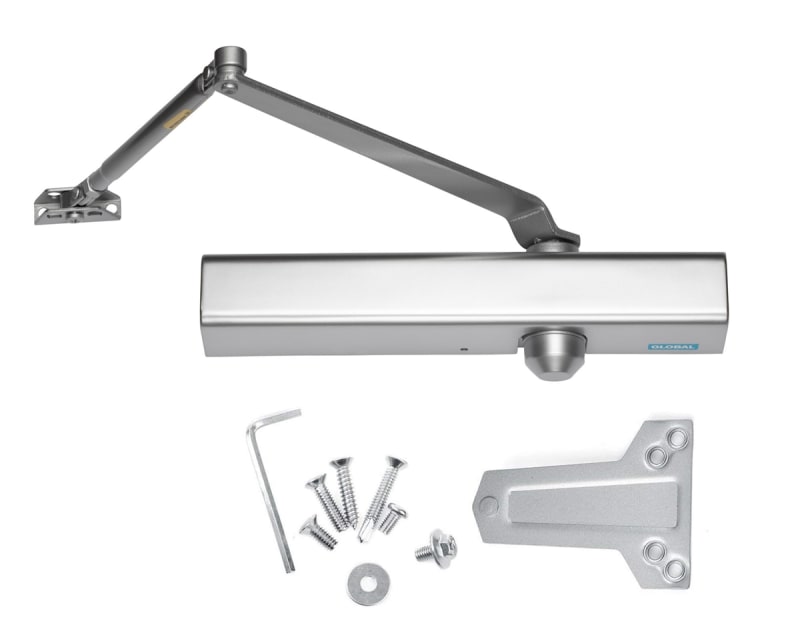 Global Door Controls 12 in. x 3/4 in. Commercial Door Closer With