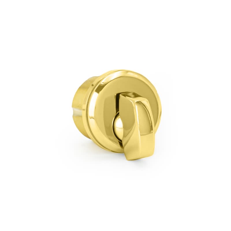 Mortise Thumbturn, Polished Brass Finish For Door Rail Locks