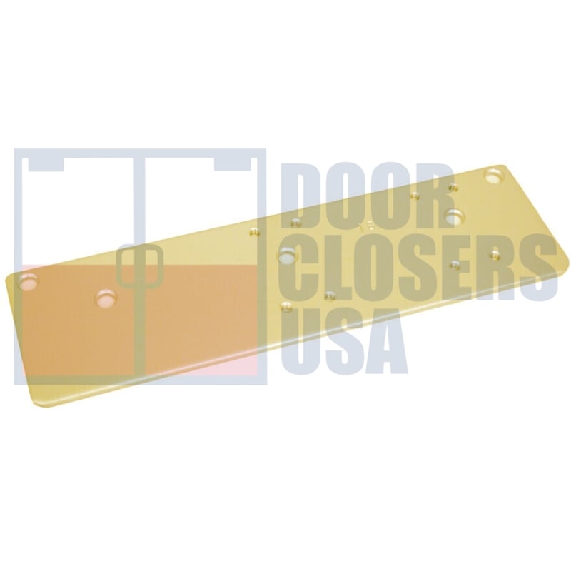 Hager 5100 Surface Mount Door Closer — Pull Side Mount Drop Plate, Gold Finish Hager 5100 Surface Mount Door Closer — Pull Side Mount Drop Plate, Gold Finish