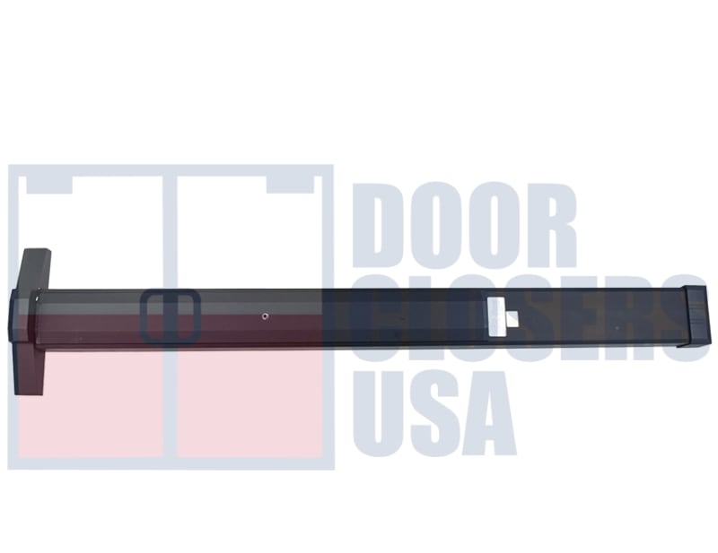International Door Closers 7301-G1-48-DU Narrow Stile Rim Panic Hardware For 48 in. Wide Door, Dark Bronze Finish