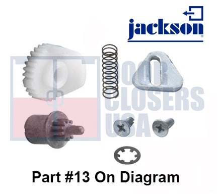 Jackson 1095 Paddle Part #13, Back Plate Hardware Package Kit For Paddle Panic Exit Hardware