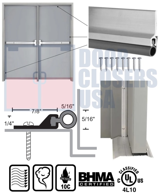 Mesker UL Certified Double Door Perimeter Seal Mesker UL Certified Double Door Perimeter Seal
