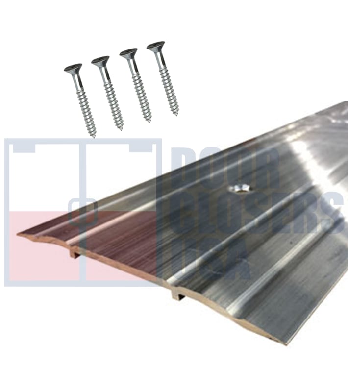 NGP National Guard Products Commercial Door Aluminum Threshold, 5 in. Wide x 1/2 in. Height, 36 in. Length, With Pre-Drilled Holes, Mill Finish