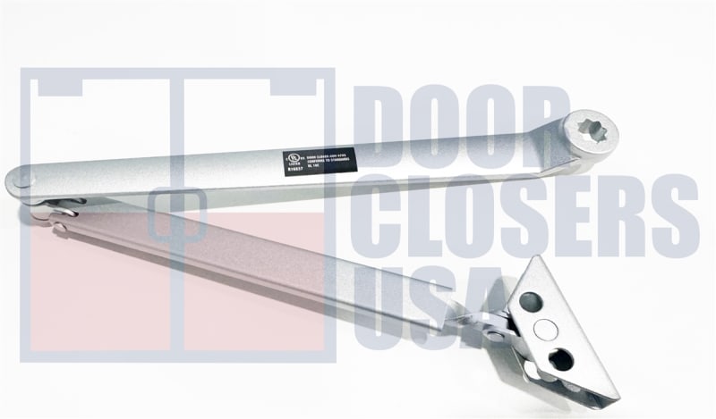 R16837 Regular Arm For 9-1/16 in. x 3/4 in. Door Closer, Aluminum Finish