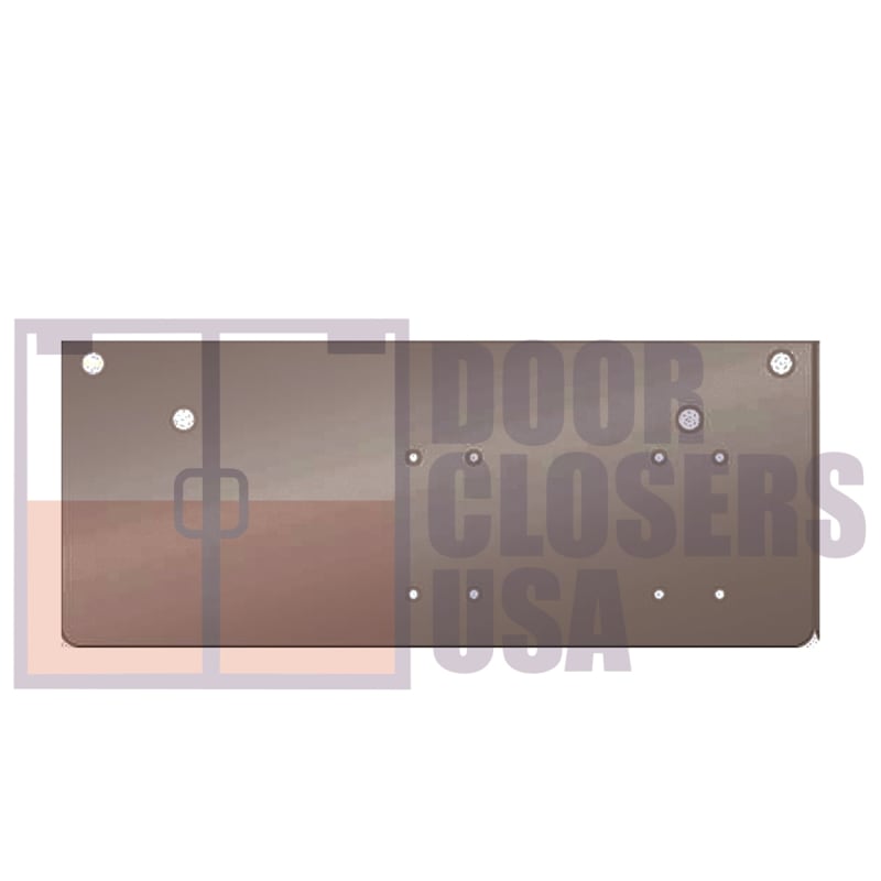 R7483 5 in. x 2-1/4 in. Door Closer - Parallel Arm Installation Drop Plate For Doors With Narrow Top Rail, Dark Bronze Finish (DU) R7483 5 in. x 2-1/4 in. Door Closer - Parallel Arm Installation Drop Plate For Doors With Narrow Top Rail, Dark Bronze Finish (DU)