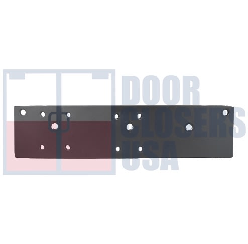 R7483 7-1/2 in. x 1 in. Door Closer - Pull Side Mount Drop Plate, Dark Bronze Finish (DU)