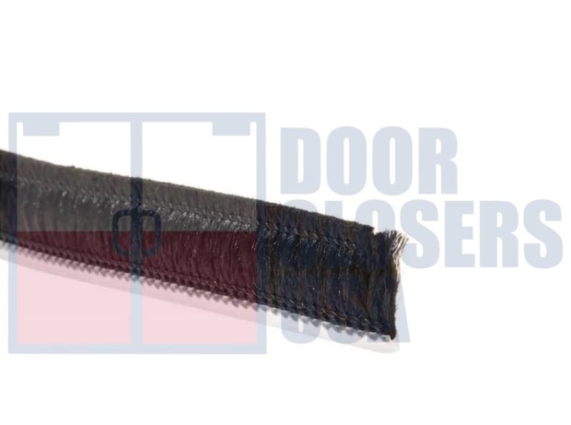 Storefront King 1/8 in. Width x 5/8 in. Height, Black Slide In Weatherstripping, 84 in. Length, For Commercial Front Door