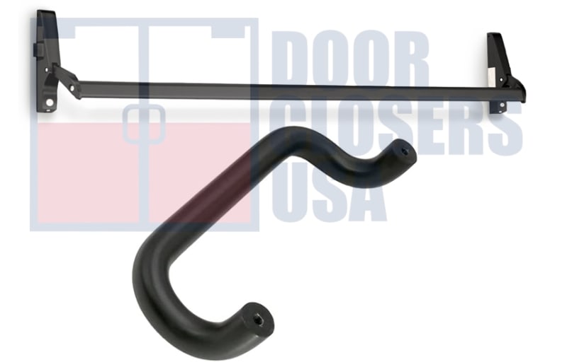 ED45 Series Left Hand Reverse Rim Panic Exit Device With Outside Pull Handle, Dark Bronze Finish