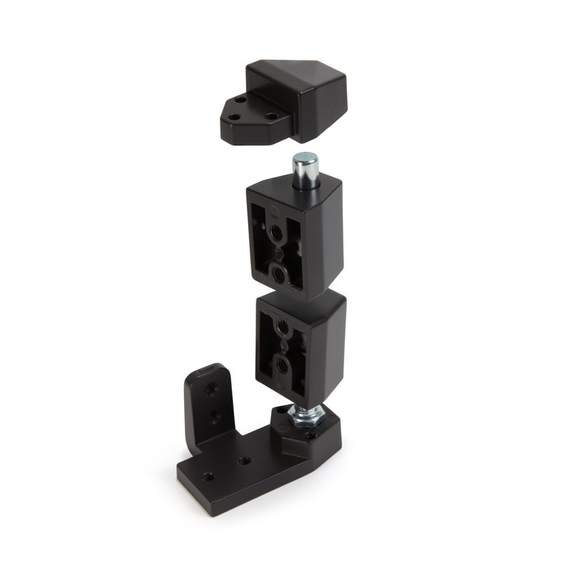 Jackson Left Hand Flush Storefront Glass Door Offset Pivot Hinge Kit Type 9, 3/4 in. Offset, Dark Bronze Finish