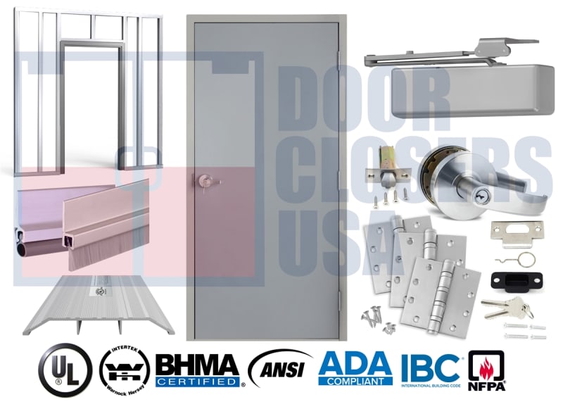 36" x 96" Hollow Metal Door, NFPA 80, UL Listed, USA Made 36" x 96" Hollow Metal Door, NFPA 80, UL Listed, USA Made