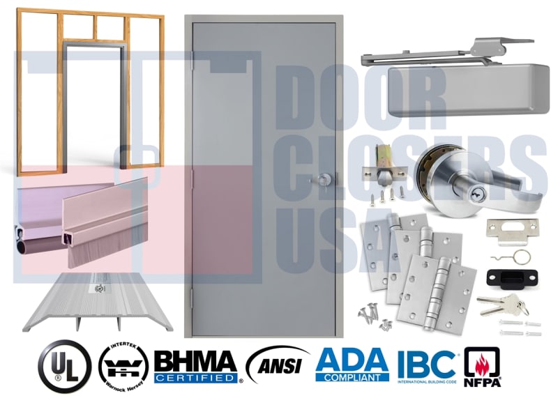 Steel-Liteâ„¢ 48" x 80" Hollow Metal Door, NFPA 80, ADA/IBC, UL Listed