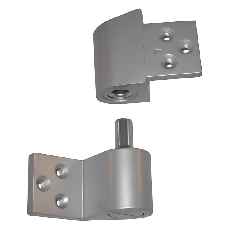 Storefront Door Intermediate Left Hand Pivot Hinge (3 Hole Mounting Pattern), Satin Anodized