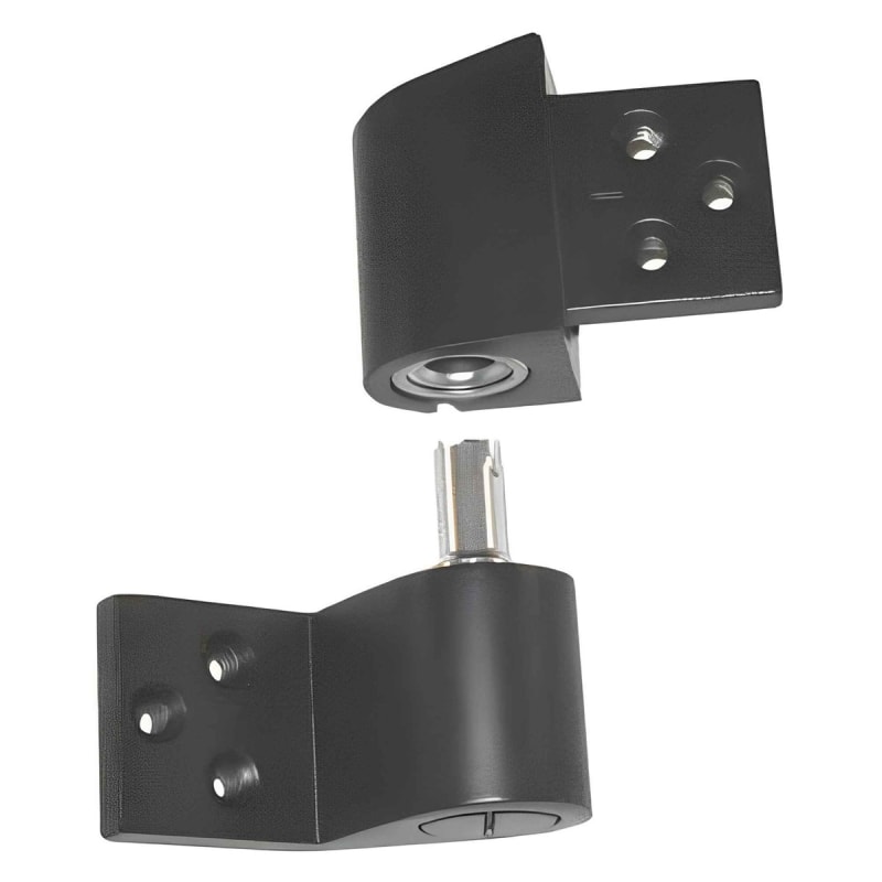 Storefront Door Intermediate Left Hand Pivot Hinge (3 Hole Mounting Pattern), Dark Bronze Anodized