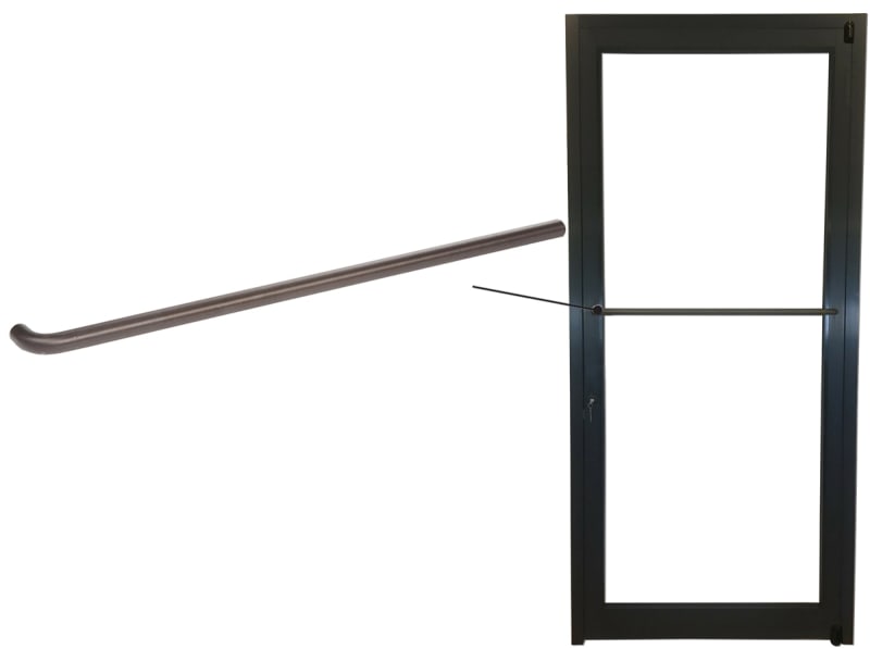 Kawneer ADA Dark Bronze Single Bend Push Bar Shop Kawneer Parts