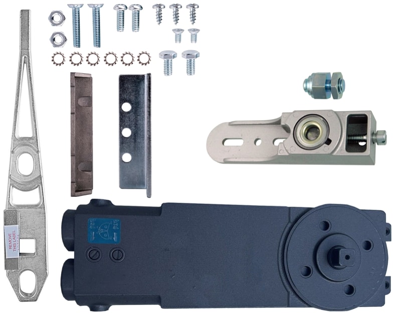 Tubelite OHCC Concealed Closer End Load Kit 3, With Center Hung Side Load Arm and Threshold Pivot