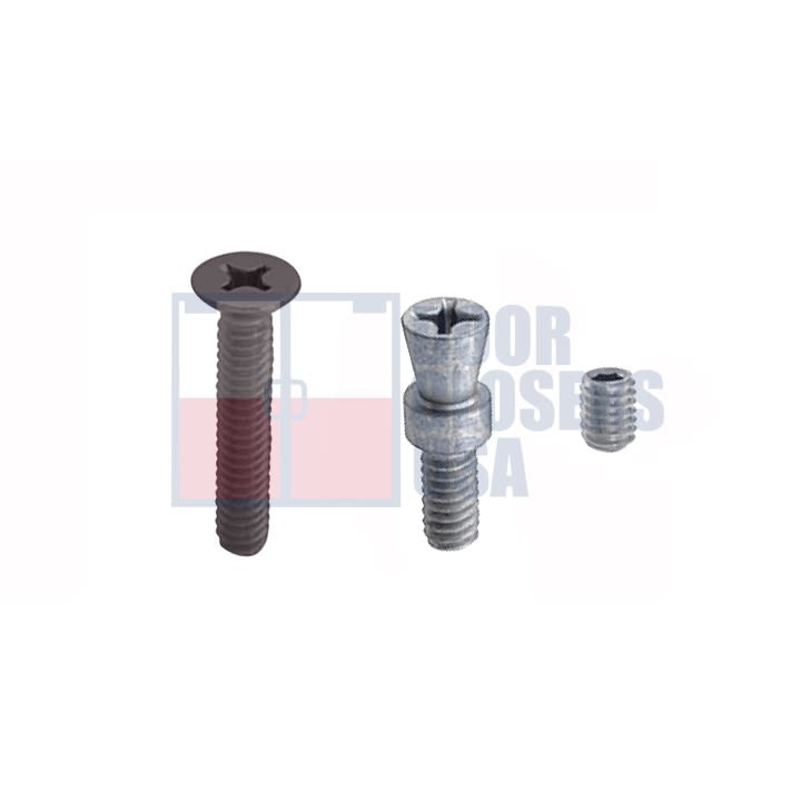 US Aluminum 1/4-20 Push Bar Mounting Hardware Set, Dark Bronze Finish