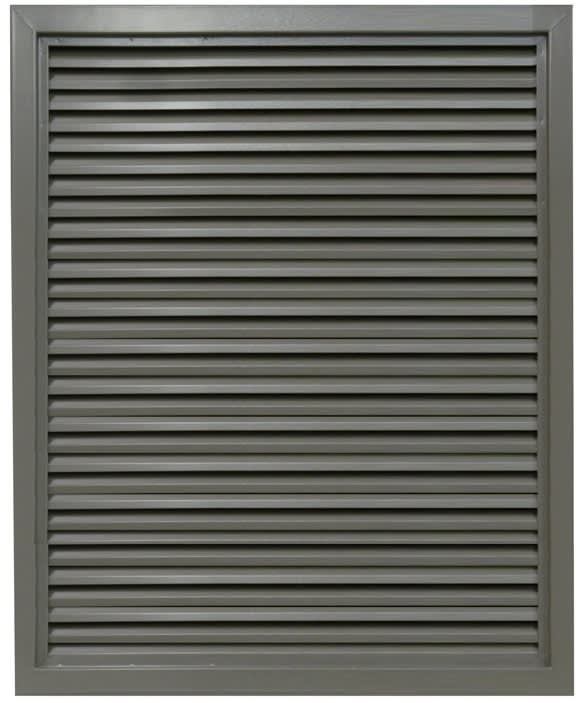 Commercial Fixed Blade Louver, 18 Gauge, 24 in x 36 in Cutout Size