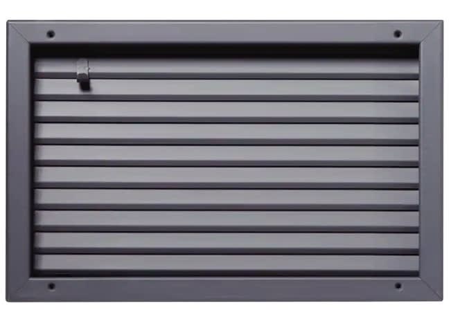 Commercial Door Fire Rated Fusible Link Louver, UL Labeled, 16 Gauge, 24 in x 12 in Cutout Size