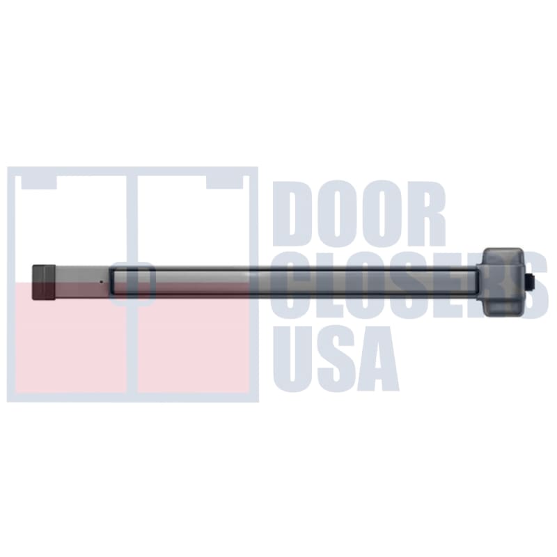Von Duprin 2-1/2 in. Wide x 4 in. Tall Chassis Head, 2 in. Tall Push Bar, Rim Panic Exit Device, For 36 in. Wide Door, Aluminum Finish
