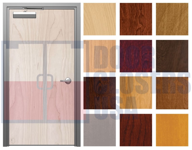 WoodLite 36 in. x 80 in. Interior Left Hand Commercial Wood Door and