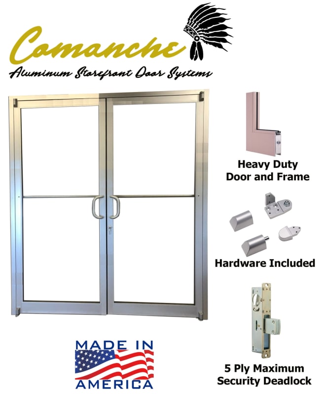 Commercial Aluminum Storefront Doors