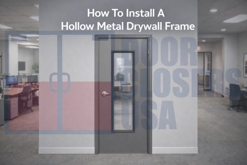 How To Install A Hollow Metal Drywall Frame