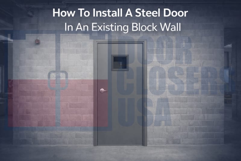 How To Install A Steel Door In An Existing Block Wall