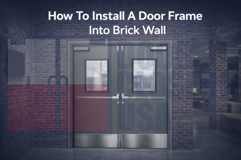 How To Install A Door Frame Into Brick Wall