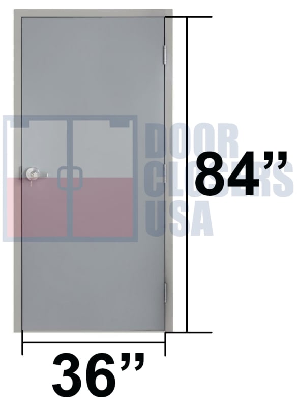 36" x 84" Hollow Metal Doors, USA Made, Fire-Rated Options, ADA & IBC Compliant