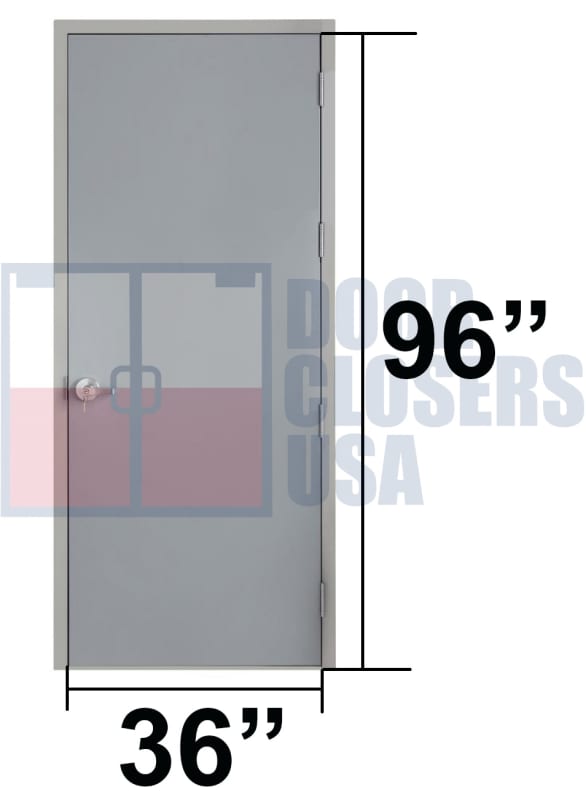 36" x 96" Hollow Metal Doors, USA Made, Fire-Rated Options, ADA & IBC Compliant