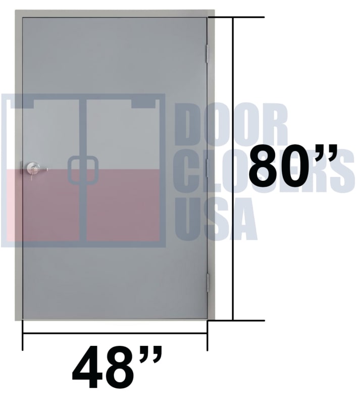 48" x 80" Hollow Metal Doors, USA Made, Fire-Rated Options, ADA & IBC Compliant