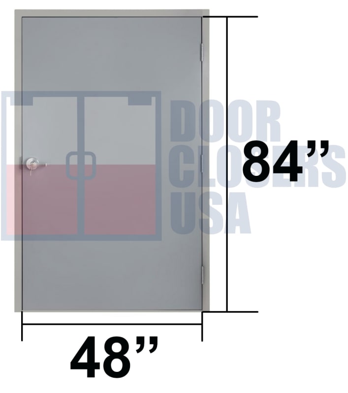 48" x 84" Hollow Metal Doors, USA Made, Fire-Rated Options, ADA & IBC Compliant